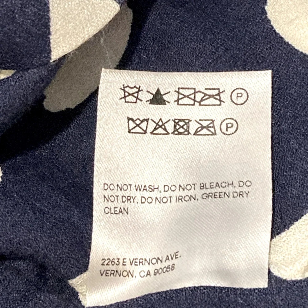 NWT Reformation Lupe Navy Splatter Print Top - Sz 8 - Picture 10 of 10